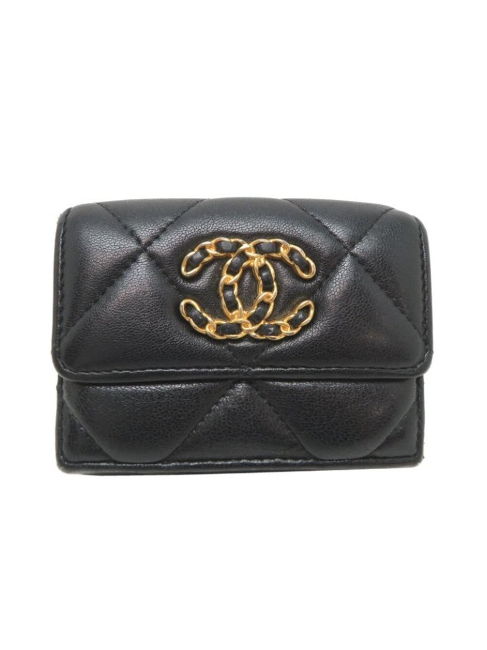 Chanel Trifold Wallet Black